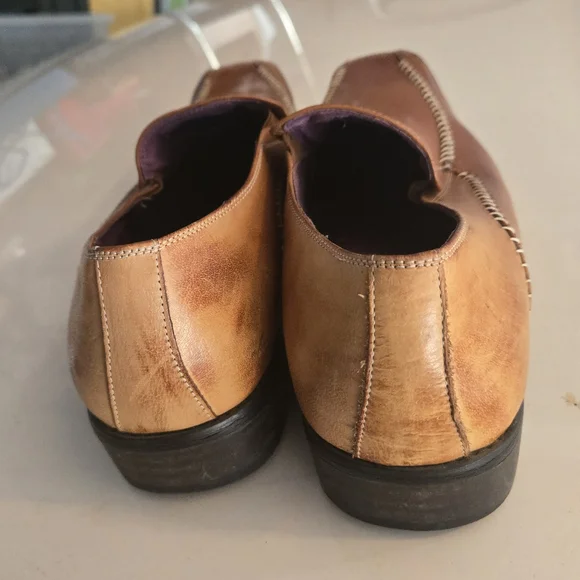 Giorgio Brutini Brown Leather Loafers - Picture 4 of 7